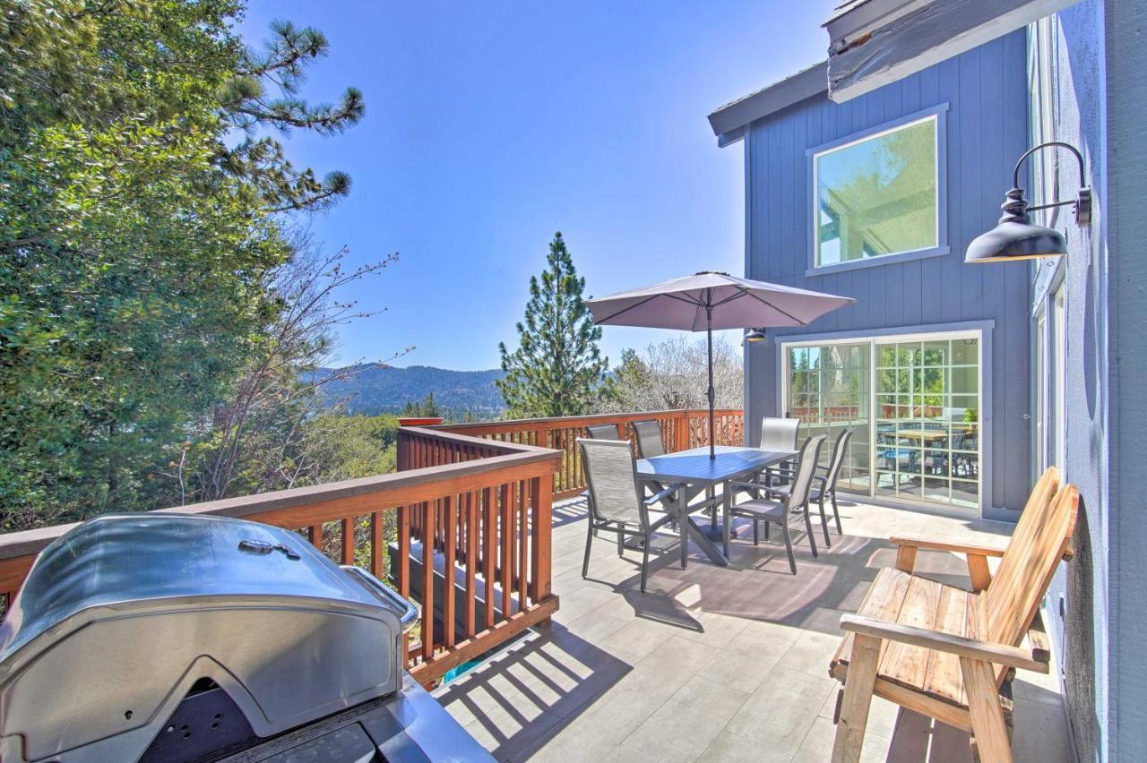 Stunning Lake Arrowhead Home Decks And Hot Tub Exterior photo